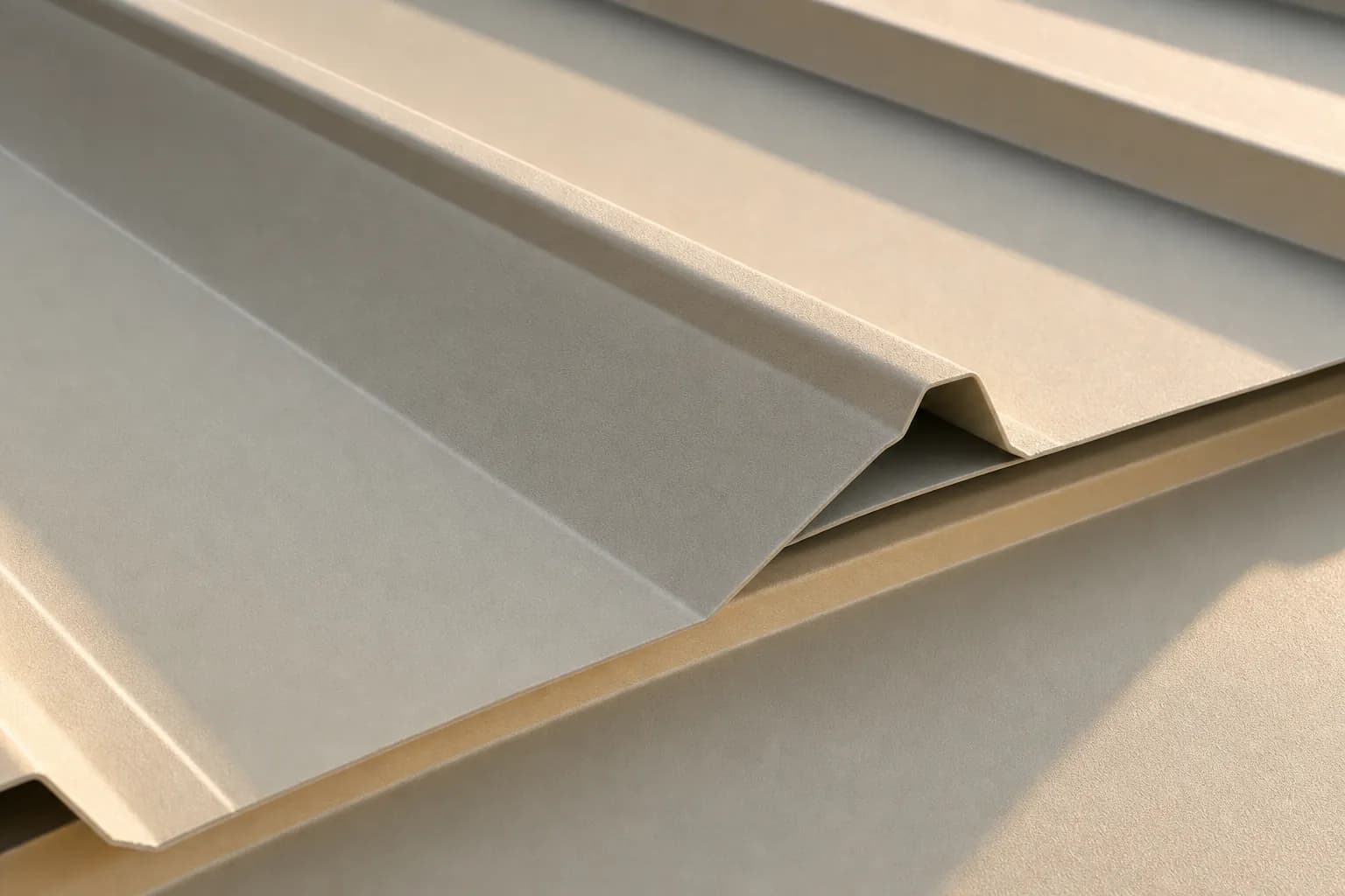 Macro detail of Colorbond steel structural connection