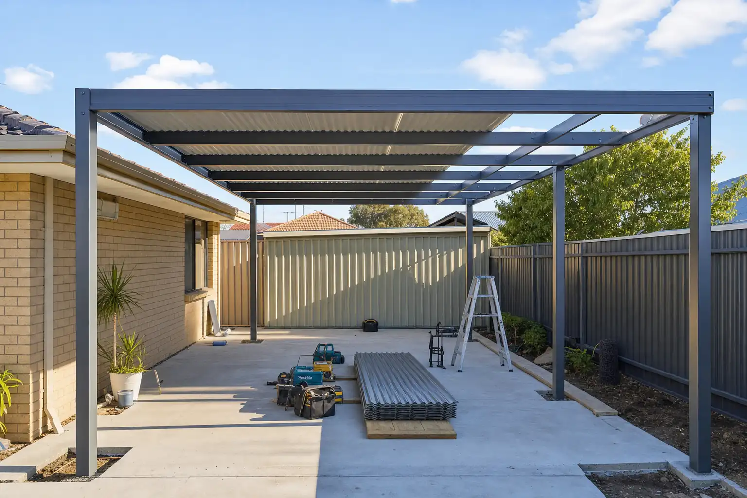 Armadale carport approval paperwork and structural drawings