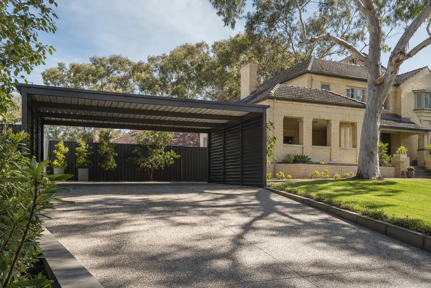 Carport built in Nedlands, WA, Colorbond steel structure