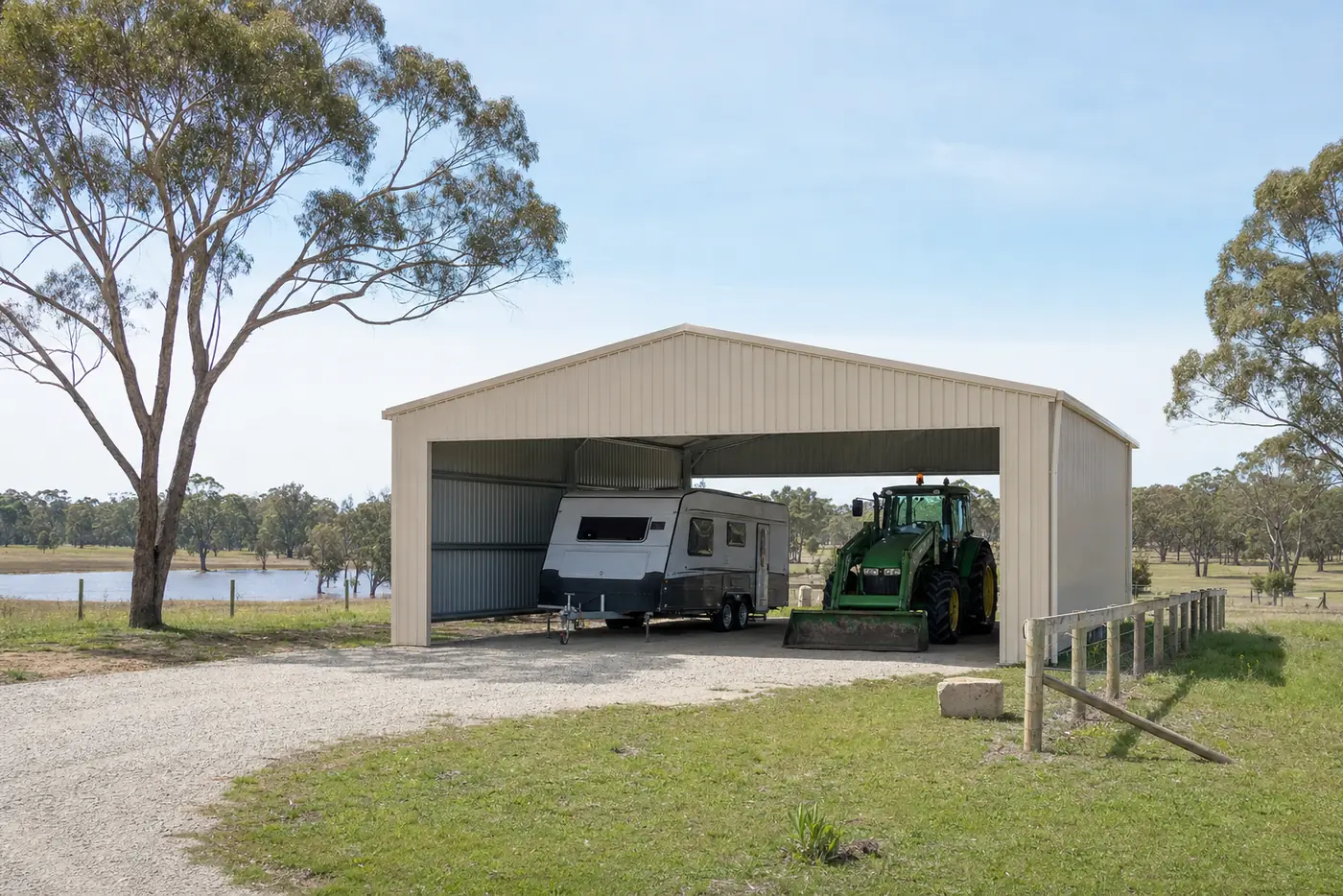 Carport built in Serpentine-Jarrahdale, WA, Colorbond steel structure