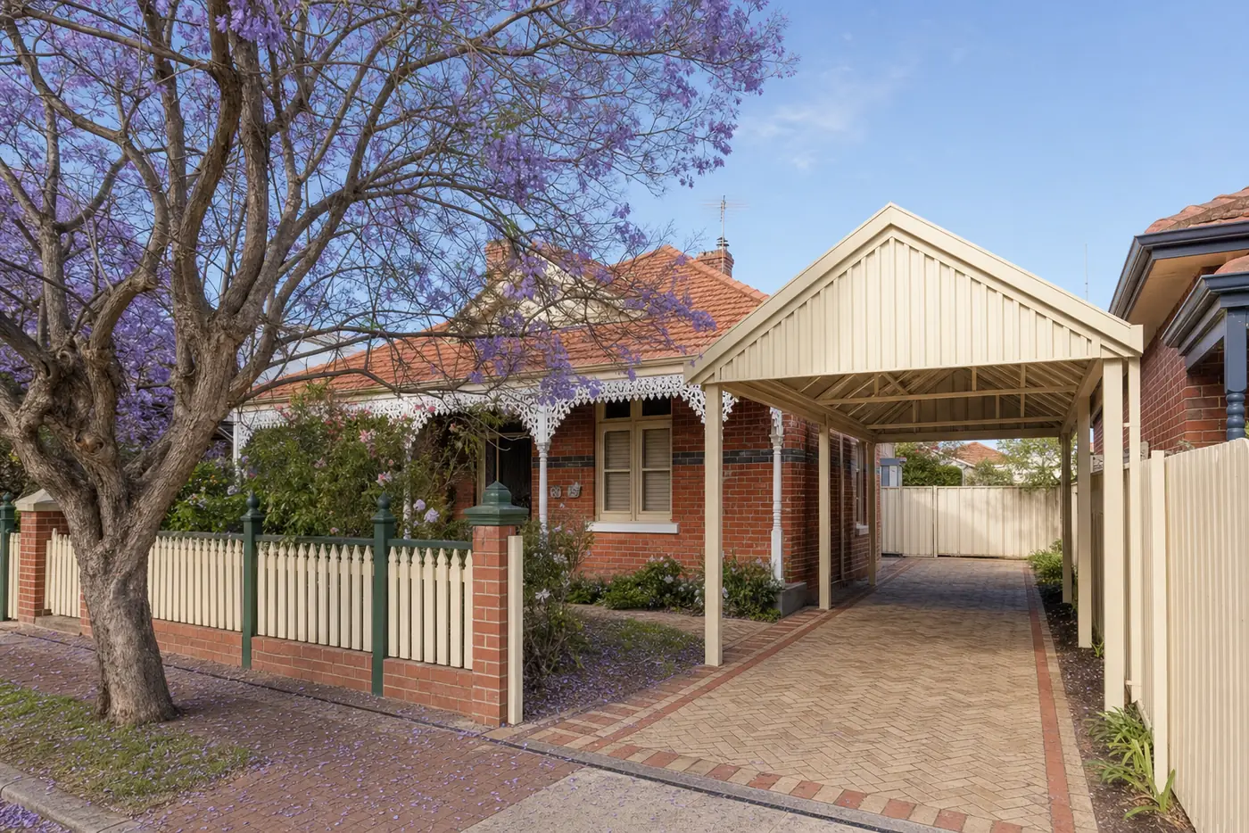 Carport built in Subiaco, WA, Colorbond steel structure