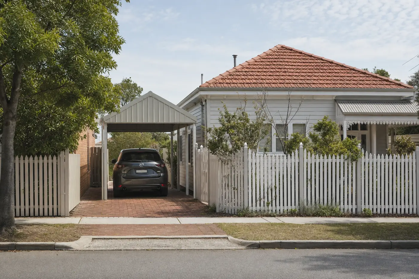 Carport built in Victoria Park, WA, Colorbond steel structure