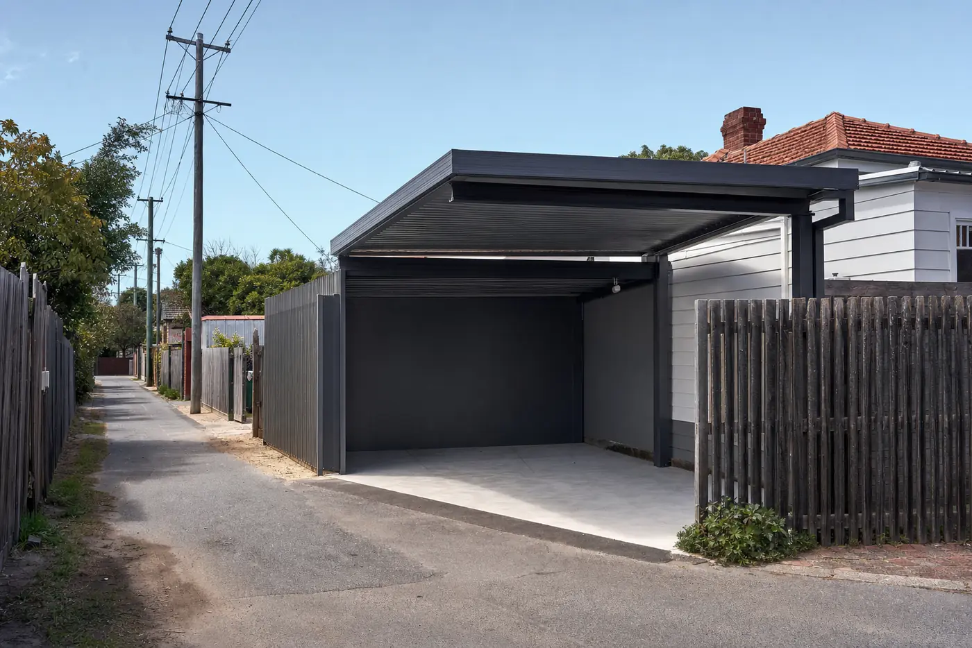 Carport built in Vincent, WA, Colorbond steel structure