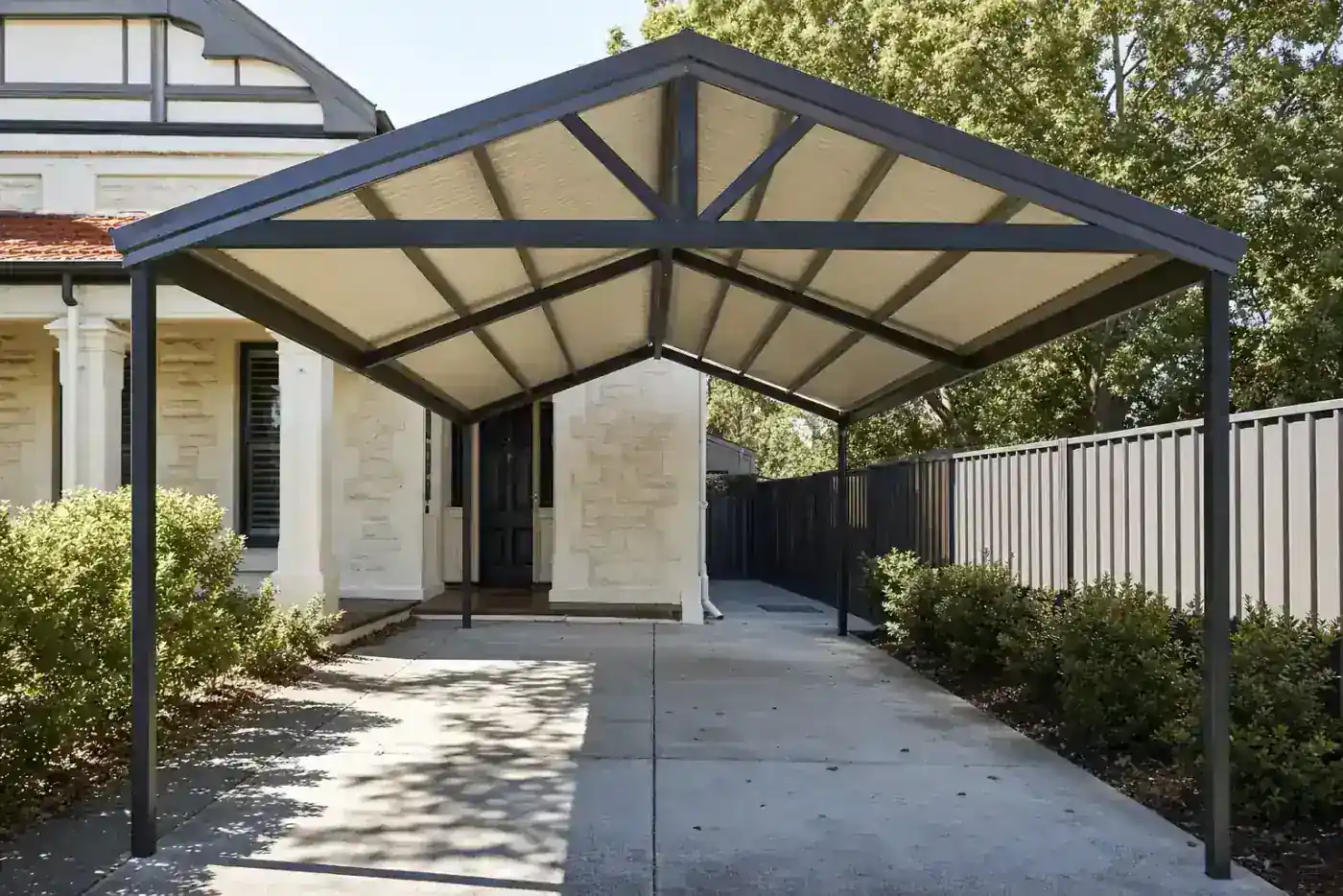 Carport built in Stirling, WA, Colorbond steel structure