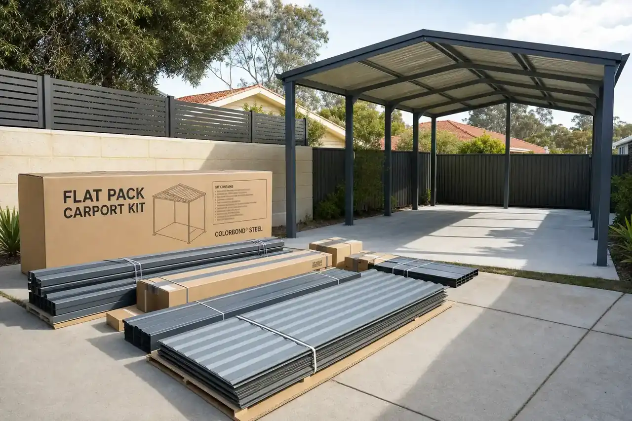 DIY carport kit components in Perth