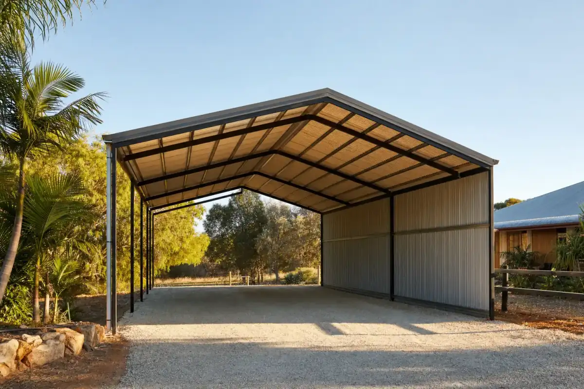 RV & Caravan Carports built in Perth, Colorbond steel